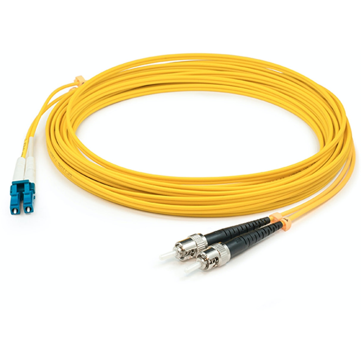 AddOn 100m LC (Male) to ST (Male) Straight Yellow OS2 Duplex LSZH Fiber Patch Cable