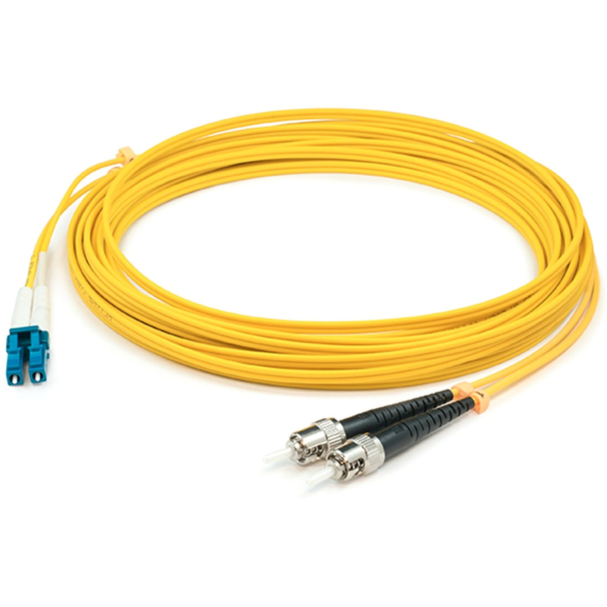 AddOn 16m LC (Male) to ST (Male) Straight Yellow OS2 Duplex LSZH Fiber Patch Cable