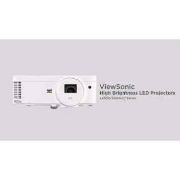 ViewSonic Bright 3500 Lumens WXGA Lamp Free LED Projector with HV Keystone and 360 Degree Flexible Installation, LAN Control, 10W Speaker, IP5X Dust Prevention for Home and Office (LS600W)