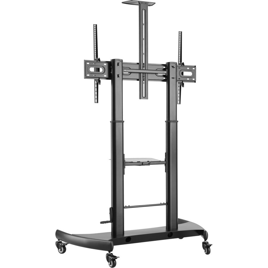 V7 TVCART2 Pro TV Cart, up to 100 inch displays, Height Adjustable