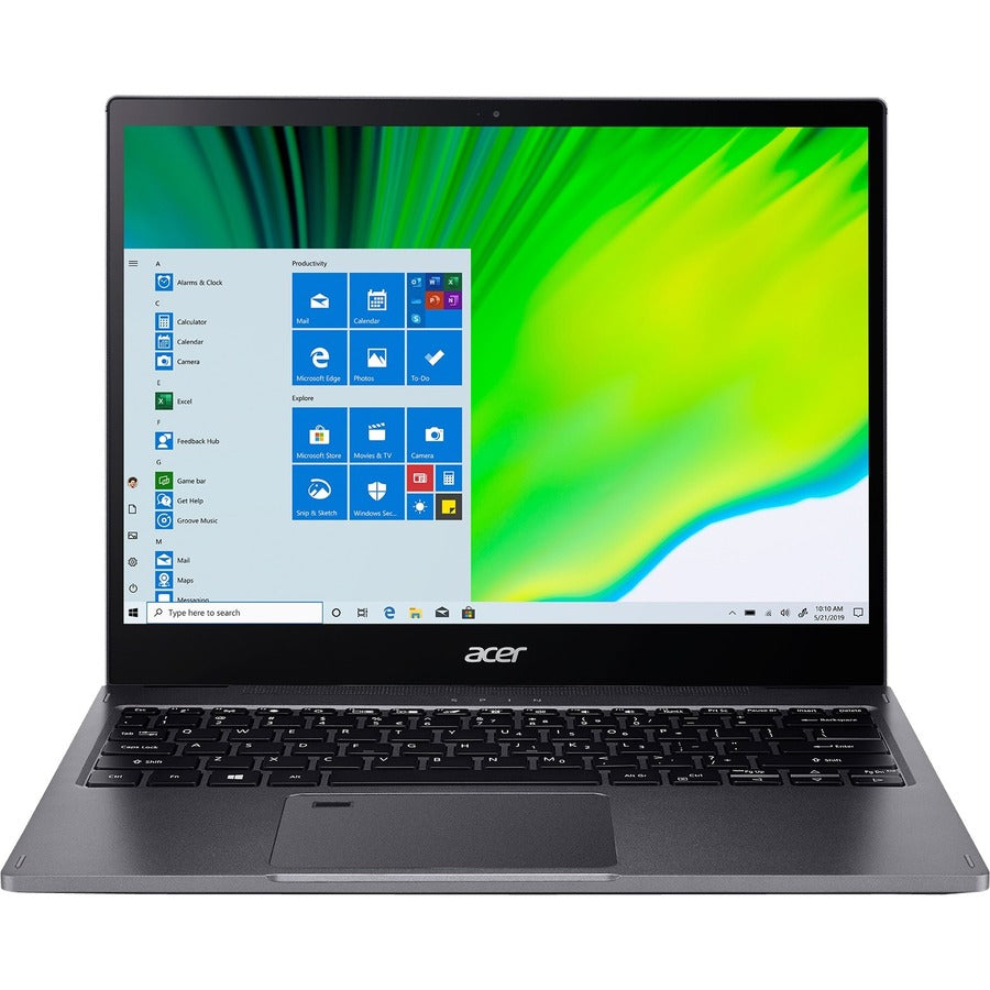 Acer Spin 5 SP513-54N SP513-54N-58XD 13.5" Touchscreen Convertible 2 in 1 Notebook - 2256 x 1504 - Intel Core i5 10th Gen i5-1035G4 Quad-core (4 Core) 1.10 GHz - 8 GB Total RAM - 256 GB SSD - Steel Gray
