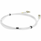 AddOn 1m LC (Male) to LC (Male) White OM4 Duplex Fiber OFNR (Riser-Rated) Patch Cable