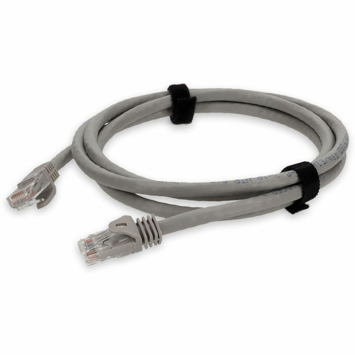 AddOn 2ft RJ-45 (Male) to RJ-45 (Male) Straight Gray Cat6A UTP PVC Copper Patch Cable