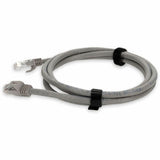 AddOn 2ft RJ-45 (Male) to RJ-45 (Male) Straight Gray Cat6A UTP PVC Copper Patch Cable