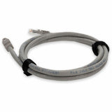 AddOn 2ft RJ-45 (Male) to RJ-45 (Male) Straight Gray Cat6A UTP PVC Copper Patch Cable