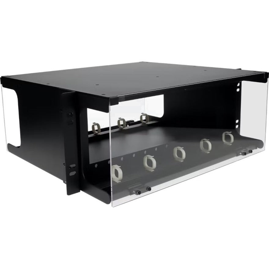 AddOn 19-inch Patch Panel 4U Chassis with 12 Open LGX Cassette Bays