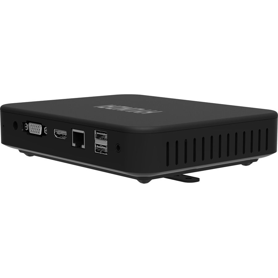 Hyundai Mini PC, Intel Celeron N4020, 4GB DDR4, 64GB Storage, Expandable 2.5" SATA HDD and M.2 SSD Slot, USB-C, Windows 10 Pro, 4K UHD Dual Monitor Support, HDMI and VGA Port, Fanless, Vesa Mount Included, Black