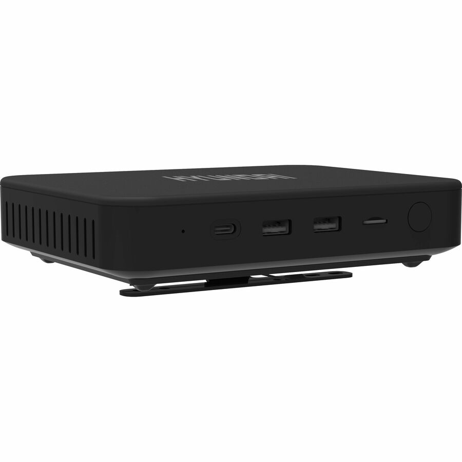 Hyundai Mini PC, Intel Celeron N4020, 4GB DDR4, 64GB Storage, Expandable 2.5" SATA HDD and M.2 SSD Slot, USB-C, Windows 10 Pro, 4K UHD Dual Monitor Support, HDMI and VGA Port, Fanless, Vesa Mount Included, Black