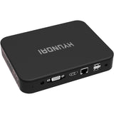 Hyundai Mini PC, Intel Celeron N4020, 4GB DDR4, 64GB Storage, Expandable 2.5" SATA HDD and M.2 SSD Slot, USB-C, Windows 10 Pro, 4K UHD Dual Monitor Support, HDMI and VGA Port, Fanless, Vesa Mount Included, Black