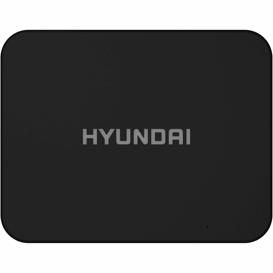 Hyundai Mini PC, Intel Celeron N4020, 4GB DDR4, 64GB Storage, Expandable 2.5" SATA HDD and M.2 SSD Slot, USB-C, Windows 10 Pro, 4K UHD Dual Monitor Support, HDMI and VGA Port, Fanless, Vesa Mount Included, Black