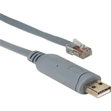 QVS 6ft USB to RJ45 Cisco RS232 Serial Rollover Cable