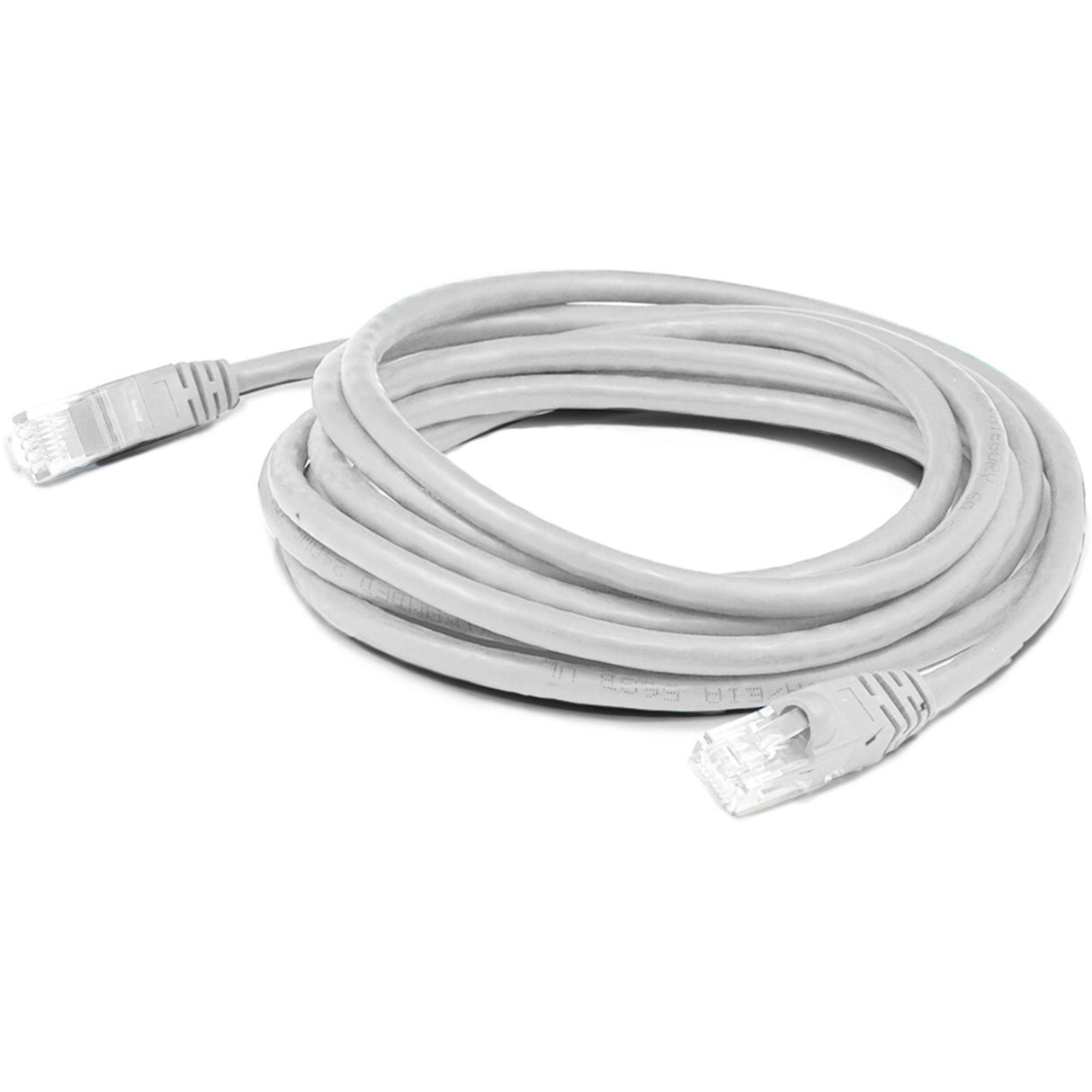 AddOn 1ft RJ-45 (Male) to RJ-45 (Male) Straight White Cat5e UTP PVC Copper Patch Cable