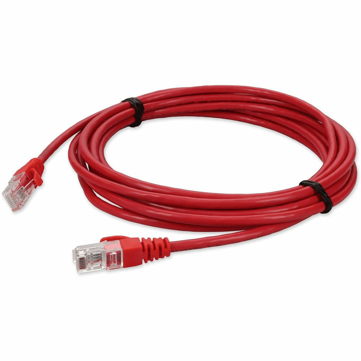 AddOn 15ft RJ-45 (Male) to RJ-45 (Male) Straight Red Cat5e UTP PVC Copper Patch Cable