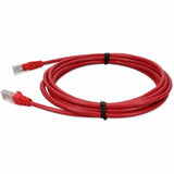 AddOn 15ft RJ-45 (Male) to RJ-45 (Male) Straight Red Cat5e UTP PVC Copper Patch Cable