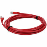 AddOn 15ft RJ-45 (Male) to RJ-45 (Male) Straight Red Cat5e UTP PVC Copper Patch Cable