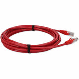 AddOn 15ft RJ-45 (Male) to RJ-45 (Male) Straight Red Cat5e UTP PVC Copper Patch Cable