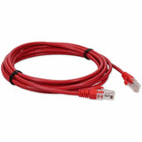 AddOn 15ft RJ-45 (Male) to RJ-45 (Male) Straight Red Cat5e UTP PVC Copper Patch Cable