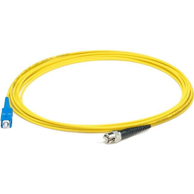 AddOn 20m SC (Male) to ST (Male) Straight Yellow OS2 Simplex LSZH Fiber Patch Cable