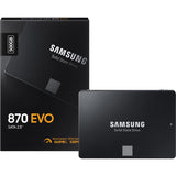 Samsung 870 EVO MZ-77E500BW 500 GB Solid State Drive - 2.5" Internal - SATA (SATA/600) - Black