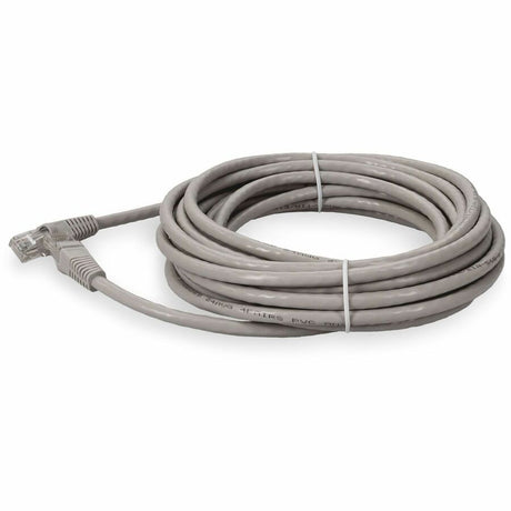 AddOn 13ft RJ-45 (Male) to RJ-45 (Male) Snagless Gray Cat6A UTP PVC Copper Patch Cable