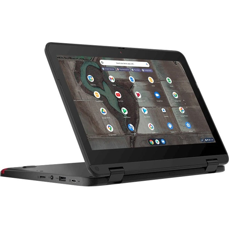 Lenovo 500e Chromebook Gen 3 82JB0000US LTE Advanced 11.6" Touchscreen Convertible 2 in 1 Chromebook - HD - 1366 x 768 - Intel Celeron N5100 Quad-core (4 Core) 1.10 GHz - 4 GB Total RAM - 32 GB Flash Memory - Gray