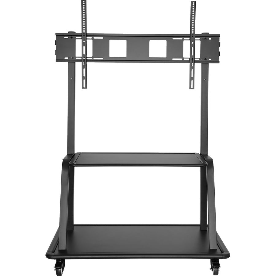 V7 Ultra Heavy Mobile TV Cart - Up to 60in to 105in Displays - 330lbs/150kg Capacity - Steel - 46.3" Length x 26.6" Width x 72.8" Height - Locking Casters