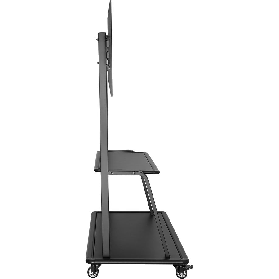 V7 Ultra Heavy Mobile TV Cart - Up to 60in to 105in Displays - 330lbs/150kg Capacity - Steel - 46.3" Length x 26.6" Width x 72.8" Height - Locking Casters