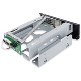 Icy Dock TurboSwap MB171SP-1B Drive Bay Adapter for 5.25" SATA, Serial Attached SCSI (SAS) - SATA Host Interface External - Black