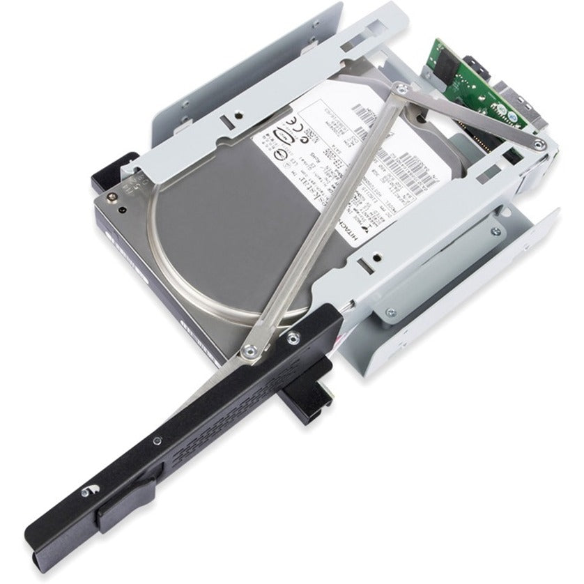 Icy Dock TurboSwap MB171SP-1B Drive Bay Adapter for 5.25" SATA, Serial Attached SCSI (SAS) - SATA Host Interface External - Black