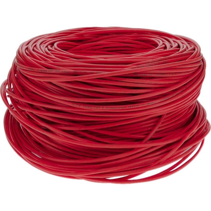 AddOn 1000ft Non-Terminated Red Cat6 STP PVC Copper Patch Cable