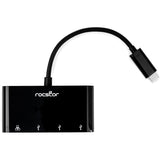 Rocstor Premium USB-C to USB-A(3.0) 3 Port Hub with Gigabit Ethernet