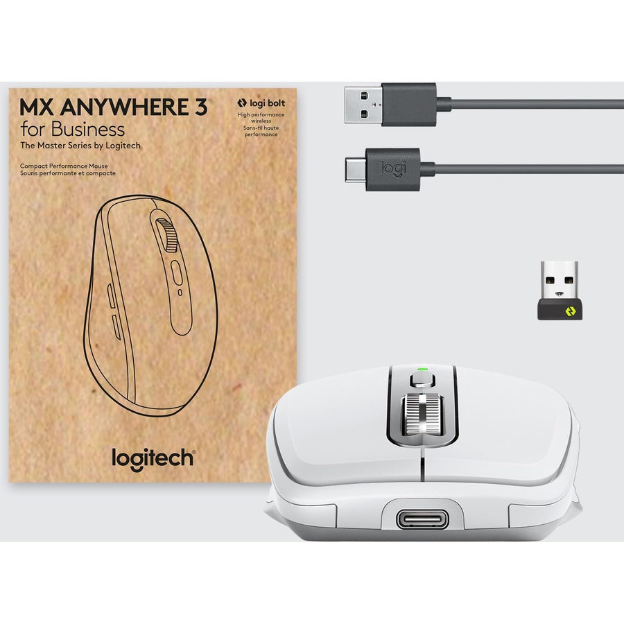 Logitech MX Anywhere 3 for Business (Pale Grey) - Brown Box