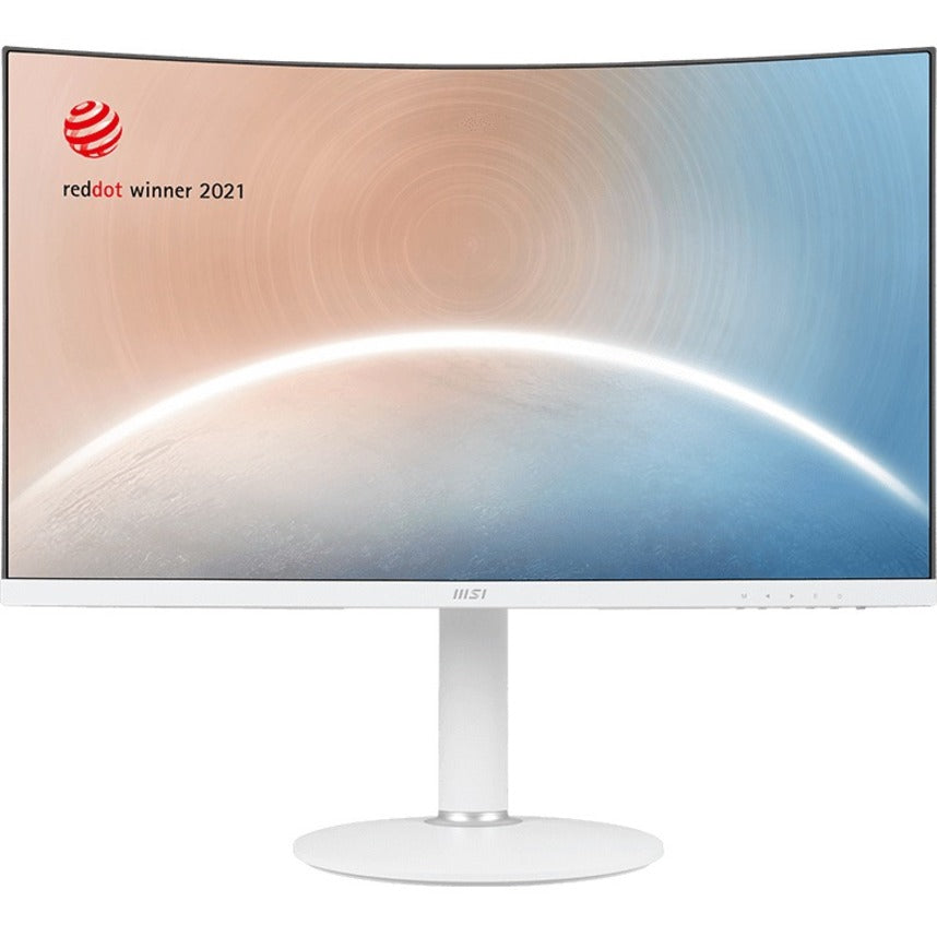 MSI Modern MD271CPW 27" Class Full HD Curved Screen LCD Monitor - 16:9 - Matte White