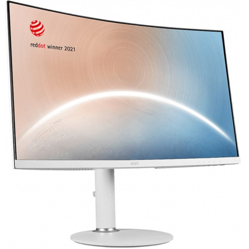 MSI Modern MD271CPW 27" Class Full HD Curved Screen LCD Monitor - 16:9 - Matte White