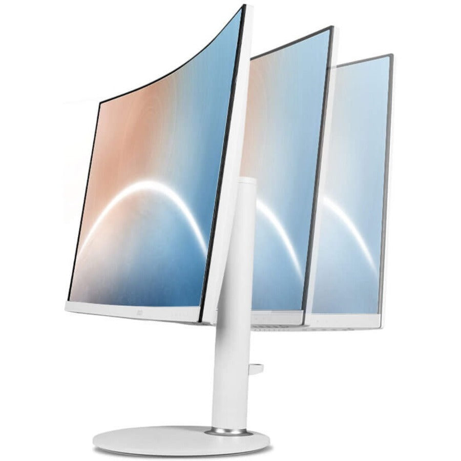 MSI Modern MD271CPW 27" Class Full HD Curved Screen LCD Monitor - 16:9 - Matte White