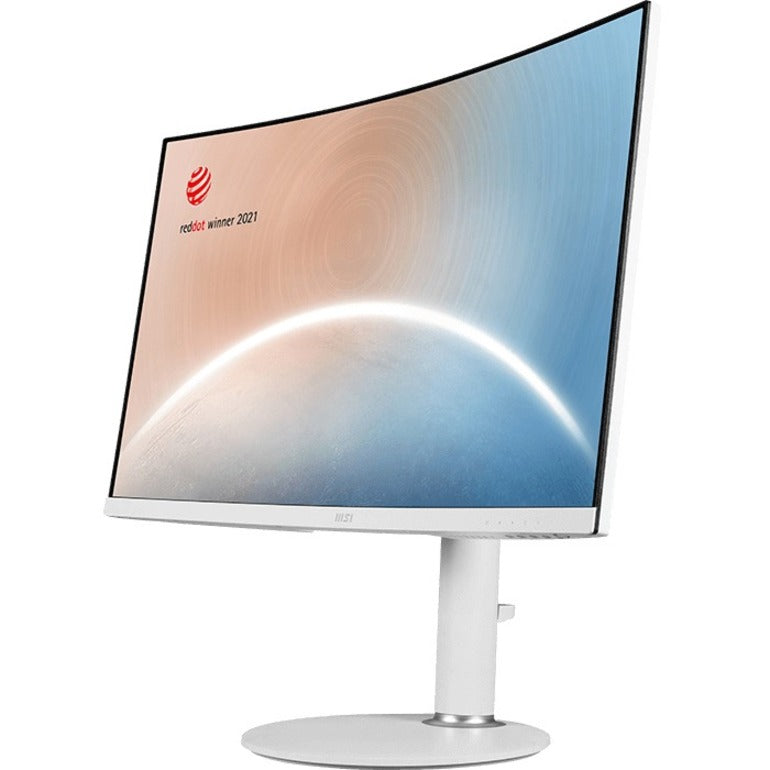 MSI Modern MD271CPW 27" Class Full HD Curved Screen LCD Monitor - 16:9 - Matte White