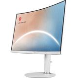 MSI Modern MD271CPW 27" Class Full HD Curved Screen LCD Monitor - 16:9 - Matte White