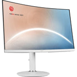 MSI Modern MD271CPW 27" Class Full HD Curved Screen LCD Monitor - 16:9 - Matte White