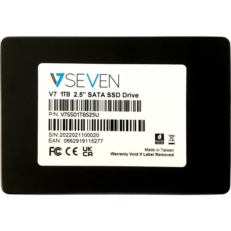 V7 V7SSD1TBS25U 1 TB Solid State Drive - 2.5" Internal - SATA (SATA/600) - TAA Compliant