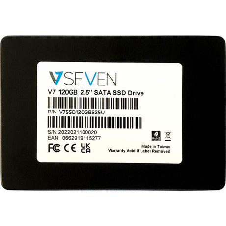 V7 V7SSD120GBS25U 120 GB Solid State Drive - 2.5" Internal - SATA (SATA/600) - TAA Compliant