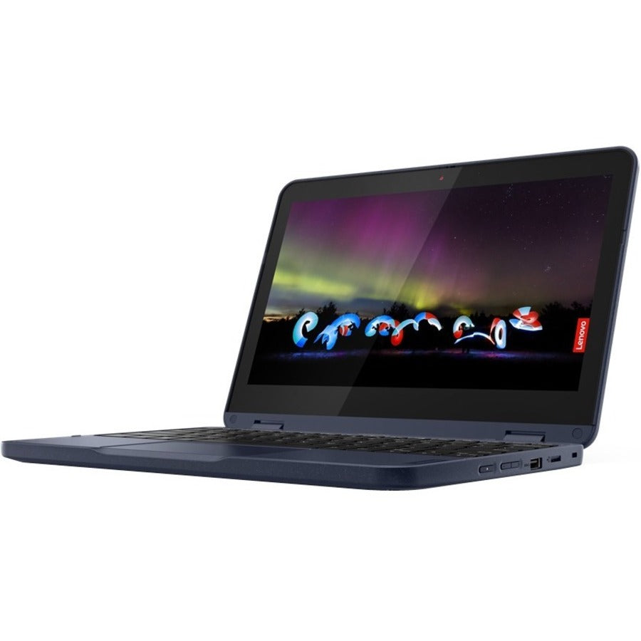 Lenovo 300w Gen 3 82J10020US 11.6" Touchscreen Convertible 2 in 1 Notebook - HD - 1366 x 768 - AMD 3015e Dual-core (2 Core) 1.20 GHz - 8 GB Total RAM - 128 GB SSD - Abyss Blue