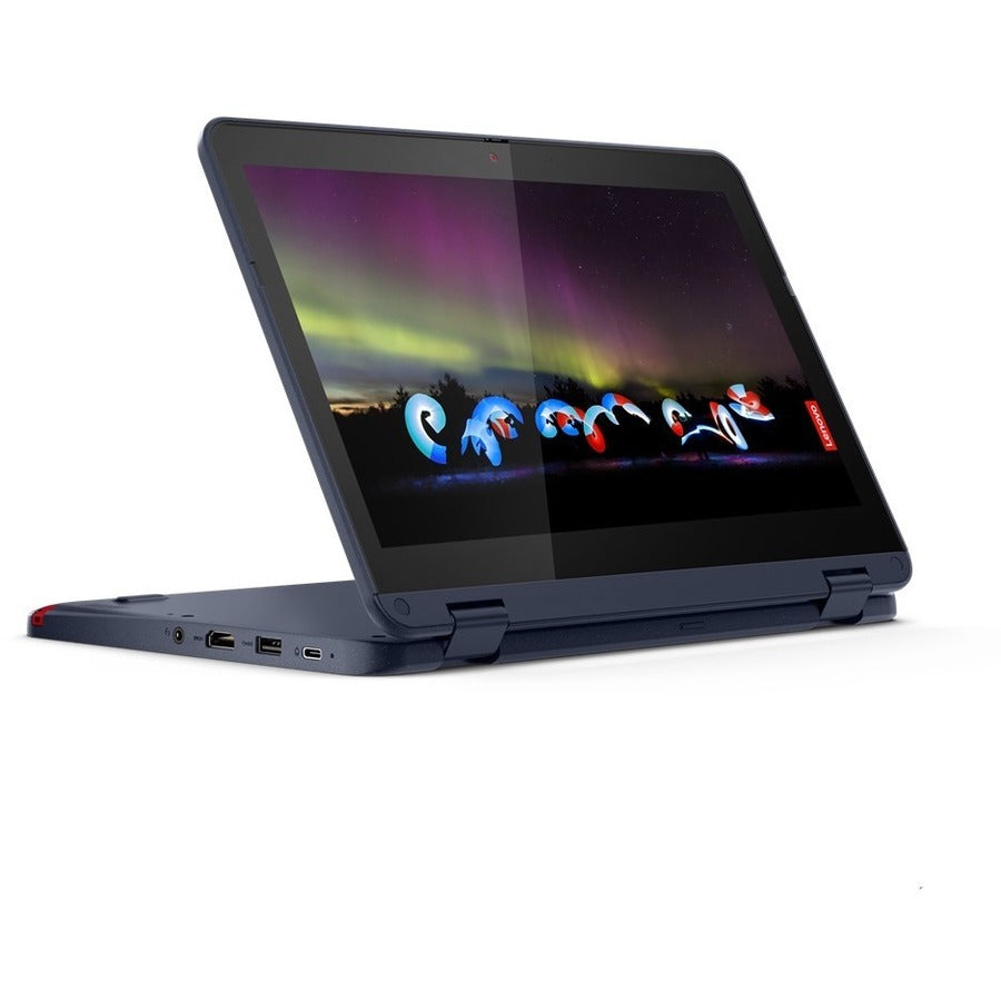 Lenovo 300w Gen 3 82J10020US 11.6" Touchscreen Convertible 2 in 1 Notebook - HD - 1366 x 768 - AMD 3015e Dual-core (2 Core) 1.20 GHz - 8 GB Total RAM - 128 GB SSD - Abyss Blue