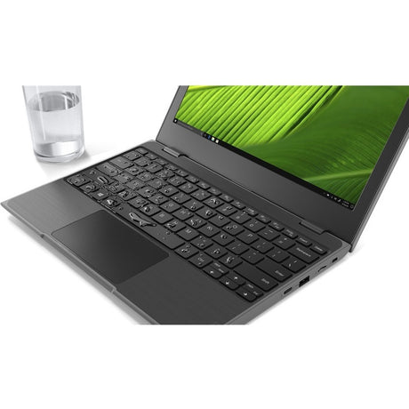 Lenovo 100e Windows 2nd Gen 81M8007EUS 11.6" Netbook - HD - 1366 x 768 - Intel Celeron N4020 Dual-core (2 Core) 1.10 GHz - 8 GB Total RAM - 8 GB On-board Memory - 128 GB SSD - Black