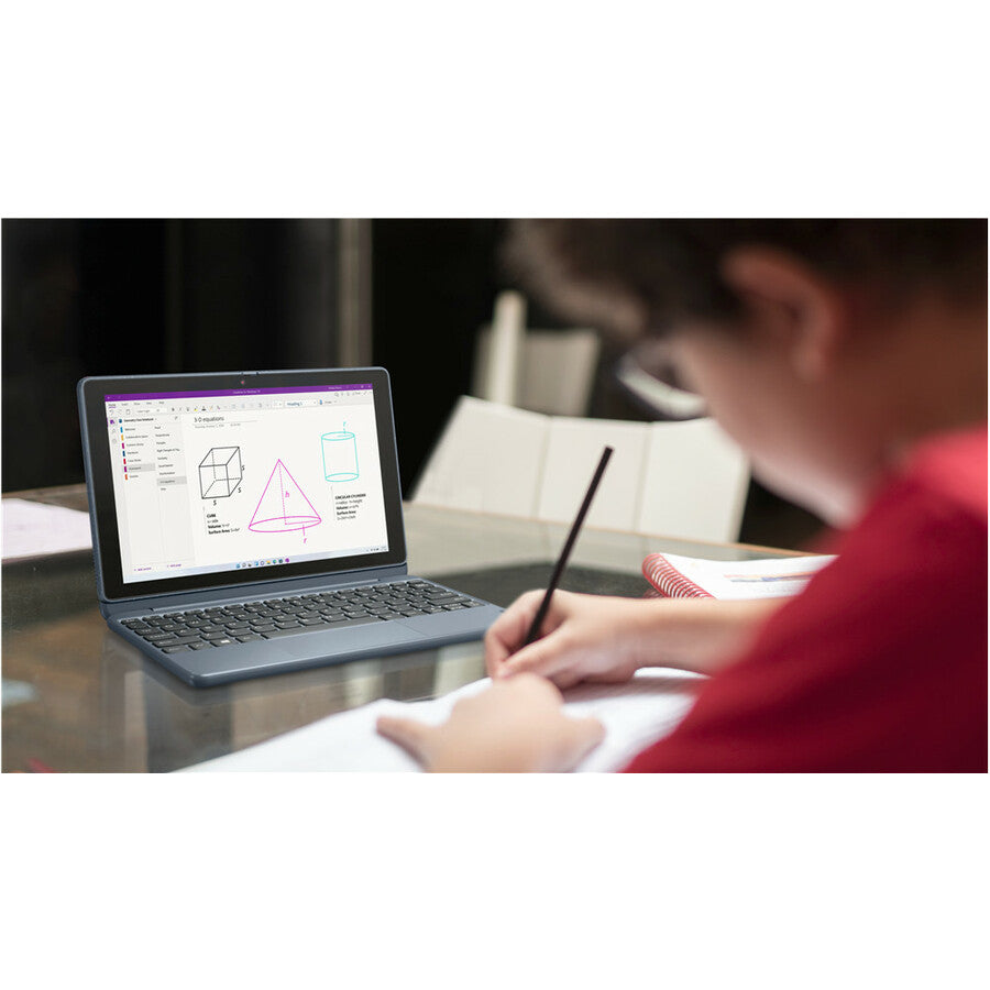 Lenovo 10w 82ST0002US 10.1" Touchscreen Detachable 2 in 1 Notebook - WUXGA - 1920 x 1200 - Qualcomm Octa-core (8 Core) 2.55 GHz - 8 GB Total RAM - 8 GB On-board Memory - 128 GB Flash Memory - Abyss Blue