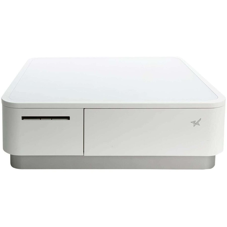 Star Micronics mPOP�?&reg;, Integrated Printer & Cash Drawer, Flat Bill, Universal Tablet Stand - 2" Receipt Printer and Cash Drawer Combo, Internal Power Supply, USB-C, White Color