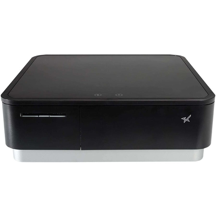 Star Micronics mPOP�?&reg;, Integrated Printer & Cash Drawer, Flat Bill, Universal Tablet Stand - 2" Receipt Printer and Cash Drawer Combo, Internal Power Supply, USB-C, Black Color