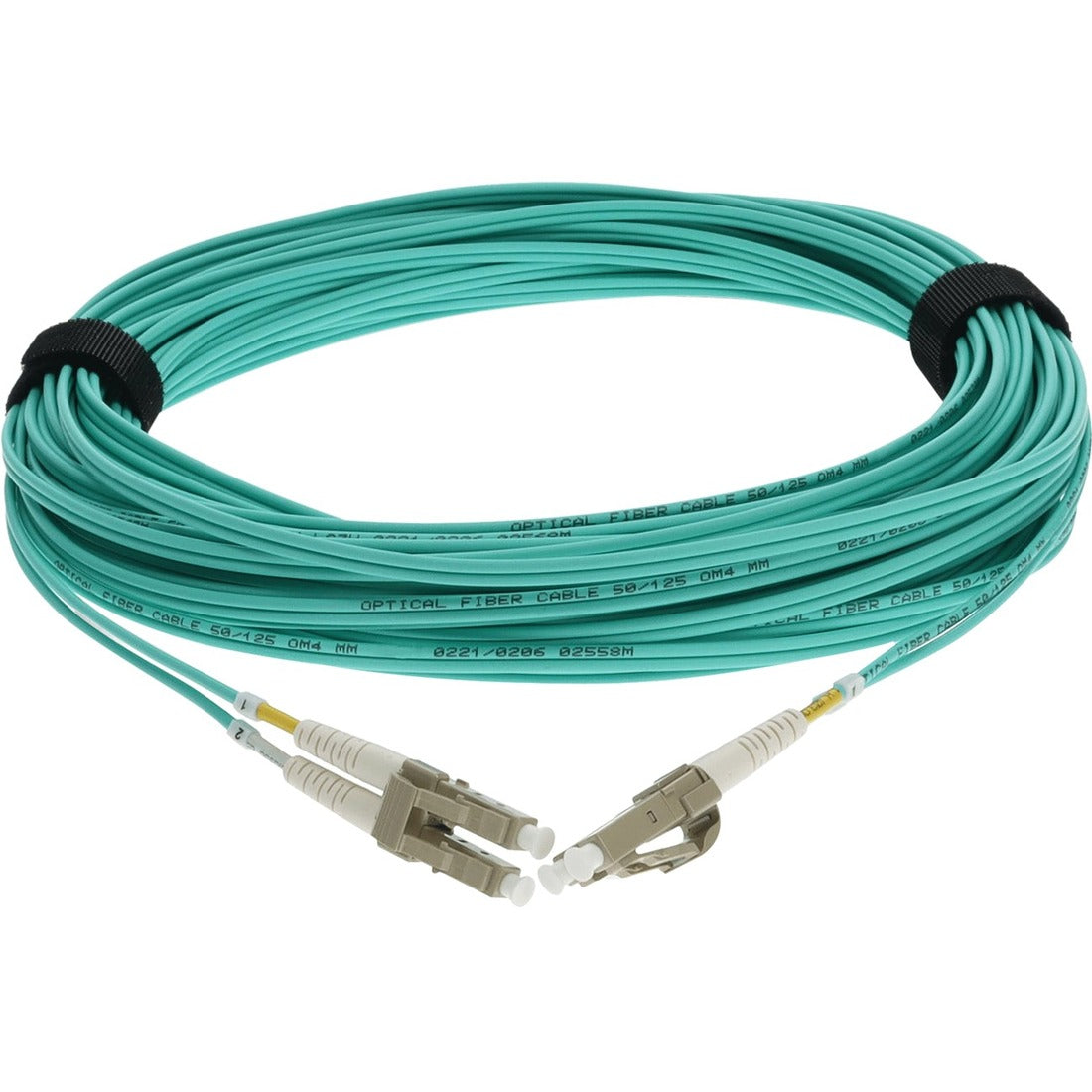 AddOn 21m LC (Male) to LC (Male) Aqua OM3 Duplex Fiber OFNR (Riser-Rated) Patch Cable