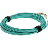 AddOn 21m LC (Male) to LC (Male) Aqua OM3 Duplex Fiber OFNR (Riser-Rated) Patch Cable