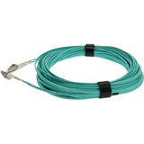 AddOn 21m LC (Male) to LC (Male) Aqua OM3 Duplex Fiber OFNR (Riser-Rated) Patch Cable