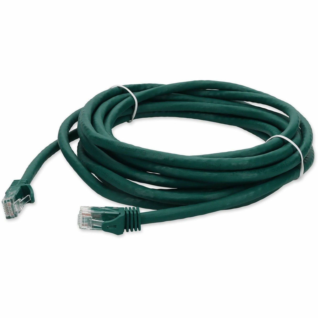 AddOn 11ft RJ-45 (Male) to RJ-45 (Male) Green Cat6A UTP PVC Copper Patch Cable